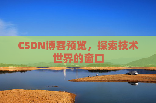 CSDN博客预览,探索技术世界的窗口
